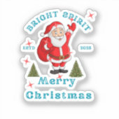 Sticker Bring the holiday cheer to life with Santa design (Recto)