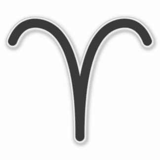 Sticker Brise noir symbole astrologique symbole feu signe