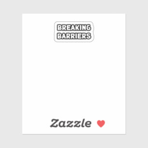 Sticker Briser les obstacles surmonter les obstacles perce