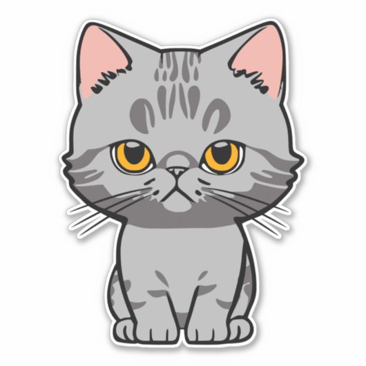 Sticker British Shorthair (Devant)
