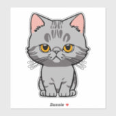 Sticker British Shorthair (Feuille)