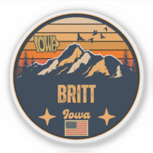Sticker Britt, Iowa, États-Unis
