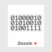 STICKER BRO BINAIRE (Feuille)