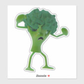 Sticker Broccoli Fun Fun Fighting - Quirk personna (Feuille)