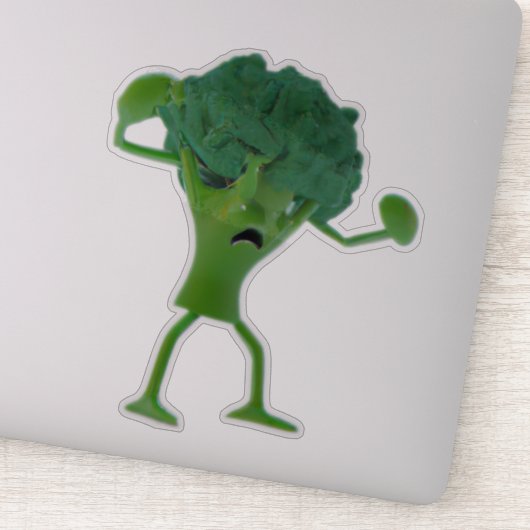 Sticker Broccoli Fun Fun Fighting - Quirk personna (Détail)