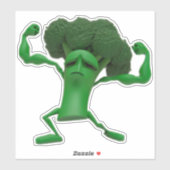 Sticker Broccoli Fun Fun Fighting - Quirk personna (Feuille)