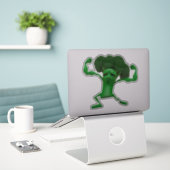 Sticker Broccoli Fun Fun Fighting - Quirk personna (Ordinateur portable sur le bureau)