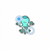 Sticker broche de sécurité bleue (Devant)