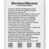 Sticker Brochure dorsale/infirmière feuille de triche viny (Devant)