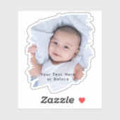 Sticker Brochures & Typographie simple Cute Photo Vinyl (Feuille)