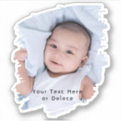 Sticker Brochures & Typographie simple Cute Photo Vinyl (Devant)