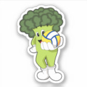 Sticker Brocoli aux sports de volleyball (Devant)