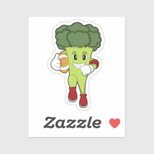 Sticker Brocoli dans le football (Feuille)