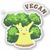 Sticker Brocoli drôle (Devant)