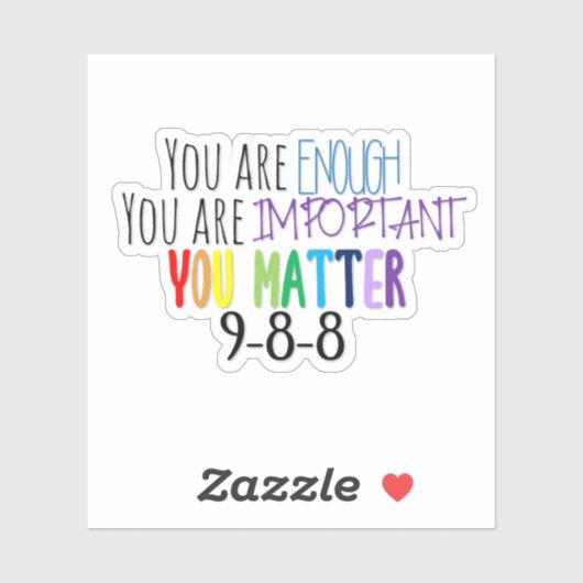 Sticker Brodeur You Matter (Feuille)