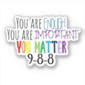 Sticker Brodeur You Matter (Devant)