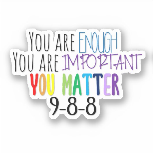 Sticker Brodeur You Matter (Devant)