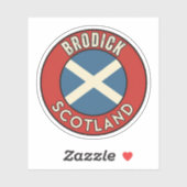 Sticker Brodick, Écosse (Feuille)