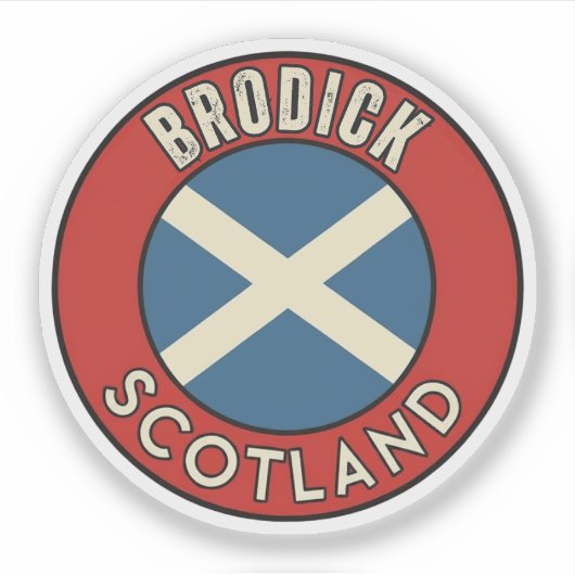 Sticker Brodick, Écosse (Devant)