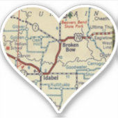 Sticker Broken Bow Oklahoma (Devant)