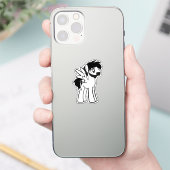 Sticker Bronie à oreilles avec ailes 2x2 (Téléphone)