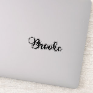Sticker Brooke Nom - Calligraphie manuscrite