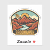 Sticker Brookhaven, Géorgie (Feuille)
