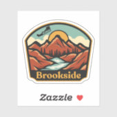 Sticker Brookside, Delaware (Feuille)