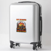 Sticker Broom Broke Tractor Halloween Witch Ghosts_1 (Sur valise)