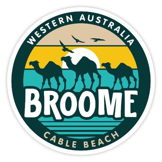 Sticker Broome, Australie occidentale