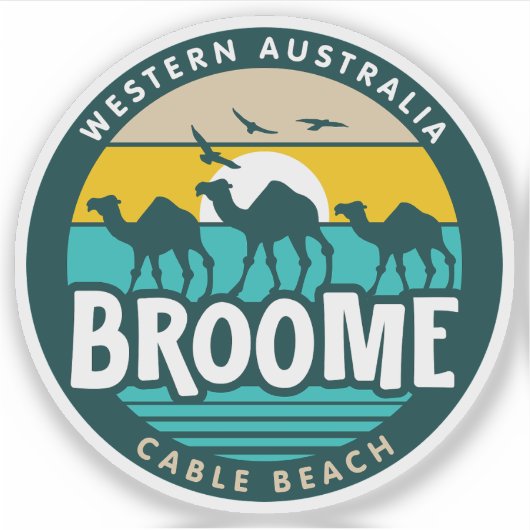 Sticker Broome, Australie occidentale (Devant)