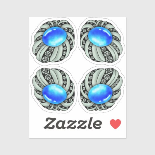 Sticker Brosche (Feuille)