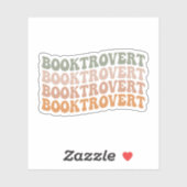 Sticker Brosse, Auteur de livre, ver de livre (Feuille)