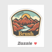 Sticker Brosse, Colorado (Feuille)
