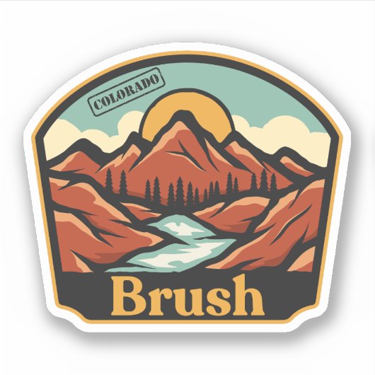 Sticker Brosse, Colorado (Devant)