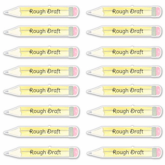 Sticker Brouillon brut (Devant)