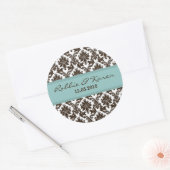 Sticker Brown en dentelle Tiffany de 6 à 3 pouces (Enveloppe)