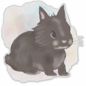 Sticker Brown lionhead watercolor (Devant)
