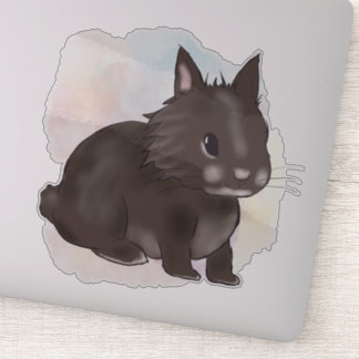 Sticker Brown lionhead watercolor