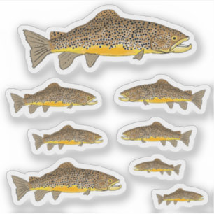 Sticker Brown Trout