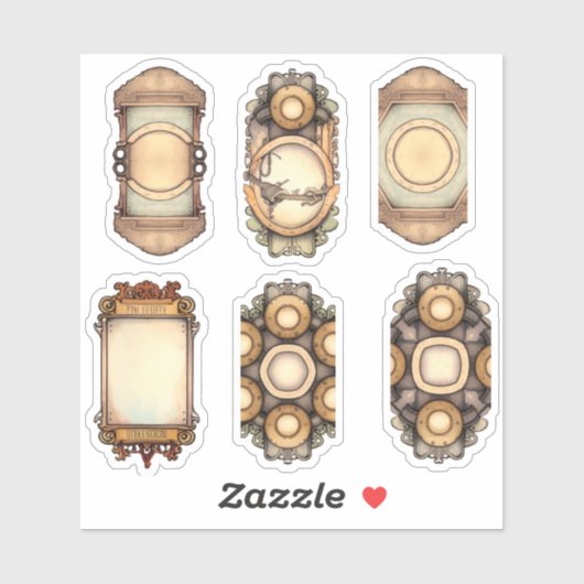 Sticker Brown vintage (Feuille)