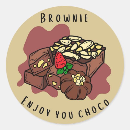 Sticker Brownie (Voorkant)