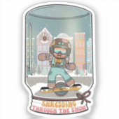 Sticker Broyage à travers l'autocollant à neige 2 (Recto)