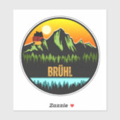 Sticker Brühl, Allemagne (Feuille)