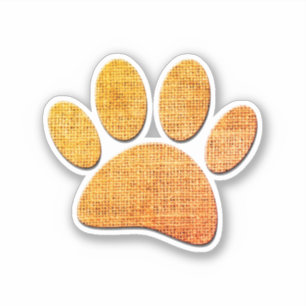 Sticker Brûlure à mâchoires pour chien - Impression âgée