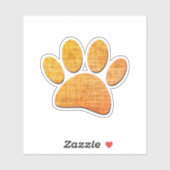 Sticker Brûlure à mâchoires pour chien - Impression âgée (Feuille)