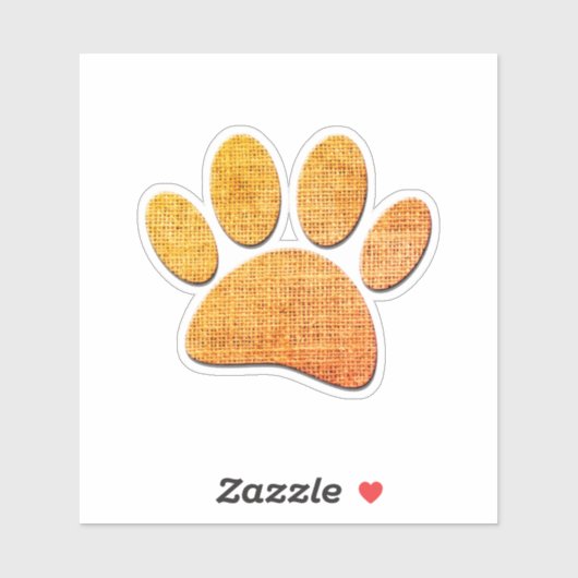 Sticker Brûlure à mâchoires pour chien - Impression âgée (Feuille)