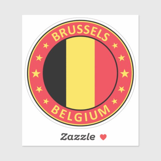 Sticker Bruxelles (Feuille)
