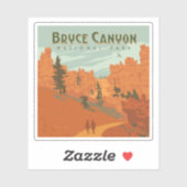 Sticker Bryce Canyon National Park Formations rocheuses (Feuille)