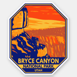 Sticker Bryce Canyon National Park Utah Inspiration Point